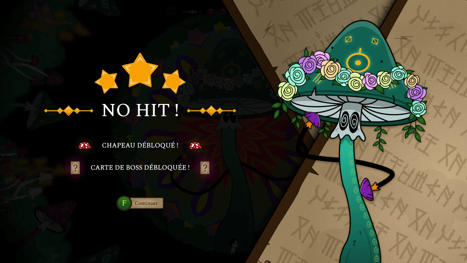 Boss victory result